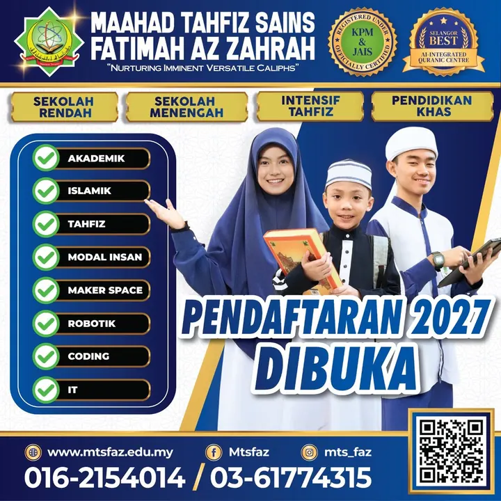 Pendaftaran MTSFAZ 2027 dibuka